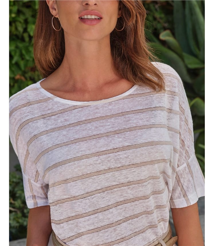 Relaxed Linen T Shirt