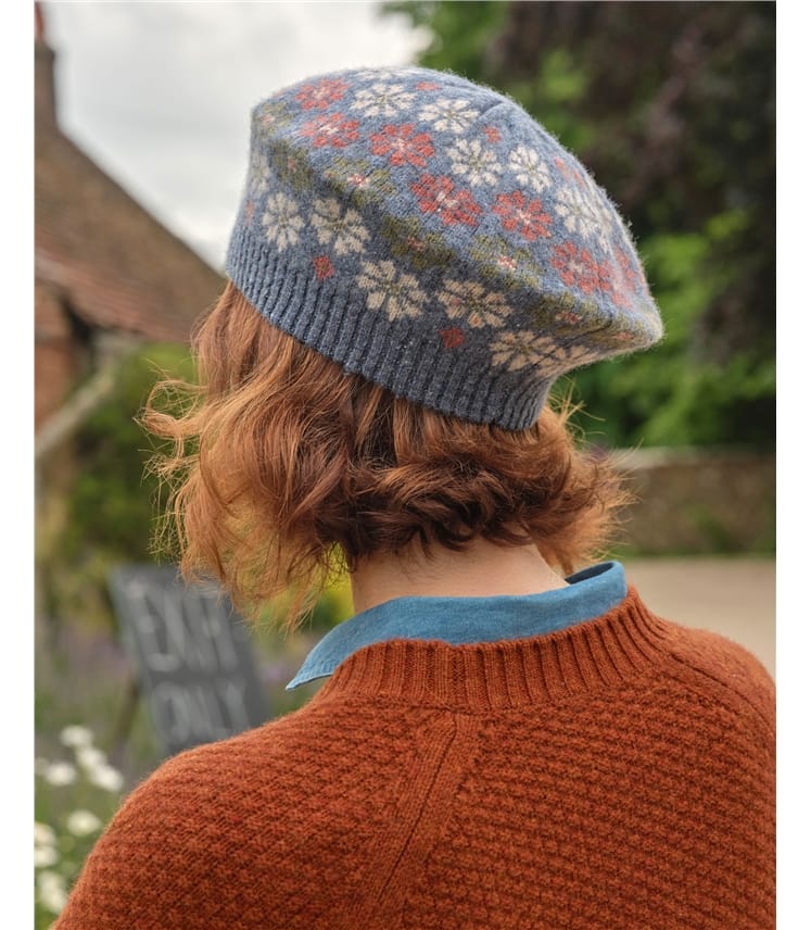 Floral Fairisle Beret