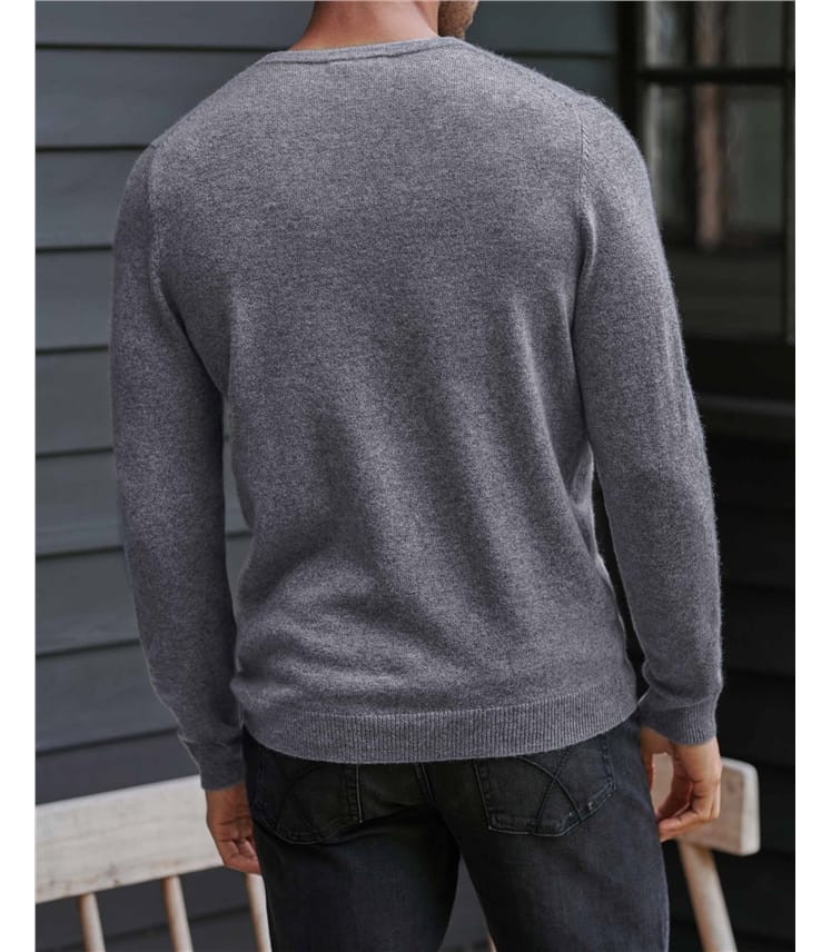 Pull à col rond - Homme - Pur Cachemire