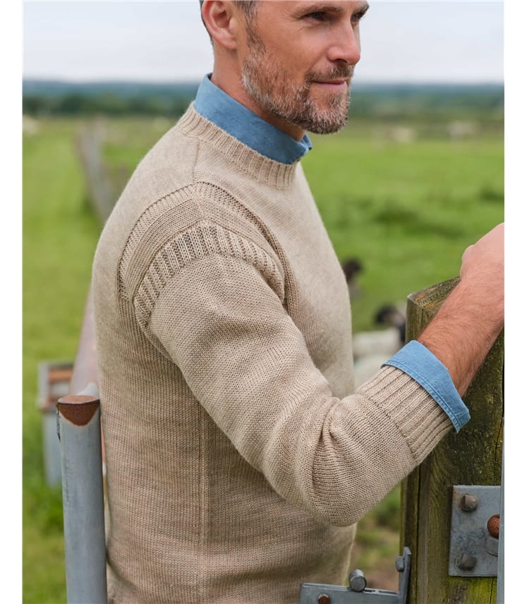 100% Pure Wool Knitted Guernsey Jumper