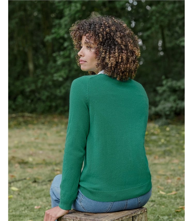 Pull à col rond - Femme - Cachemire & Mérinos