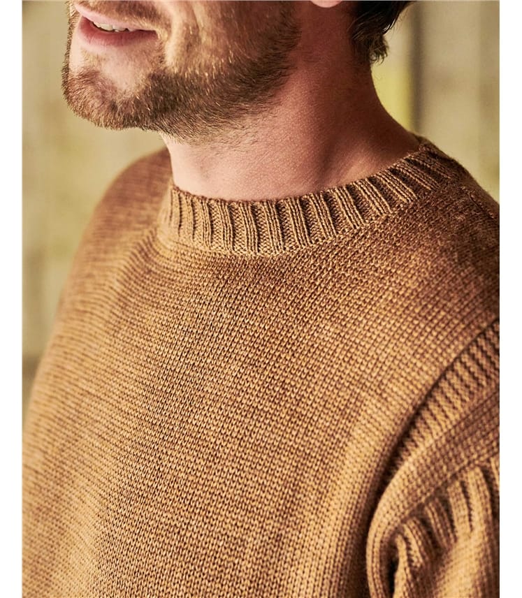 100% Pure Wool Knitted Guernsey Jumper