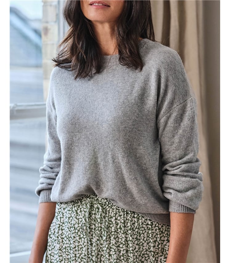 Lucille - Flauschiger Pullover mit Ballonärmeln