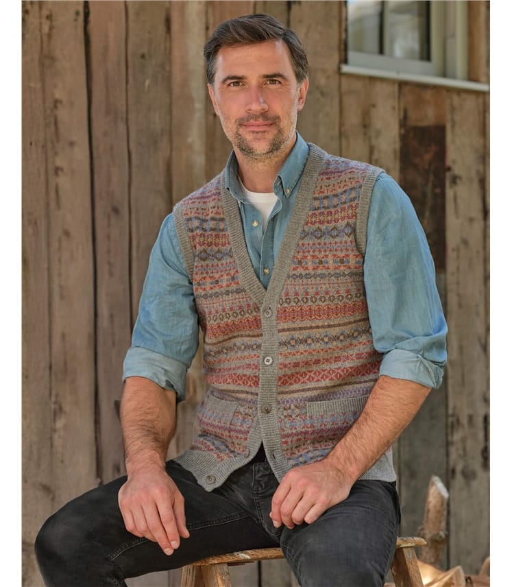 Knitted Fairisle Waistcoat