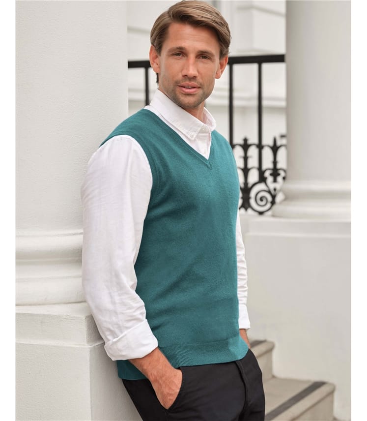 Mens Cashmere Slipover