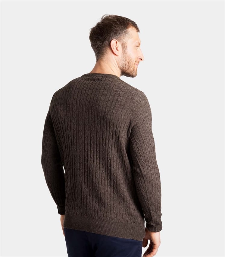 Cashmere and Merino Cable Jumper