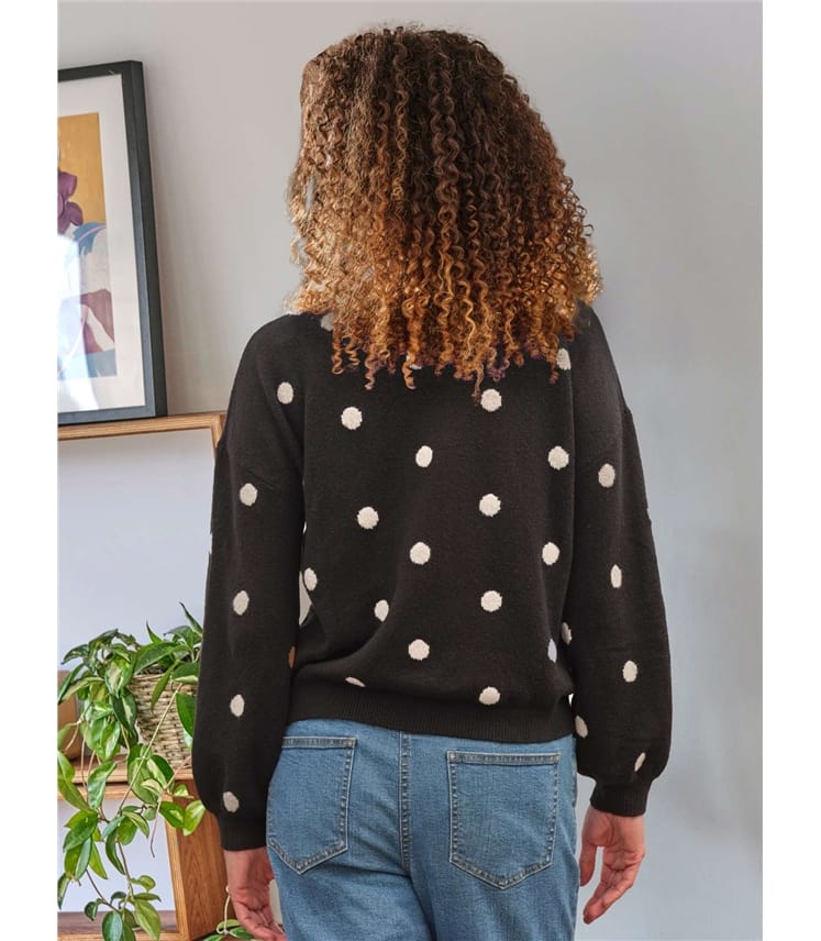 Lucille Fluffy Balloon Sleeve Jumper