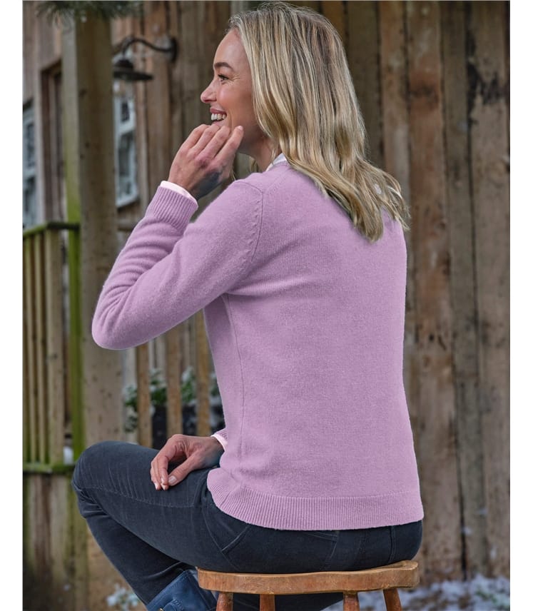 Pull à col rond – Femme – Laine d’agneau certifiée 100% RWS 