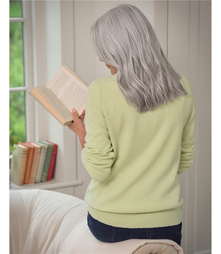 Pull à col rond – Femme – Laine d’agneau certifiée 100% RWS 