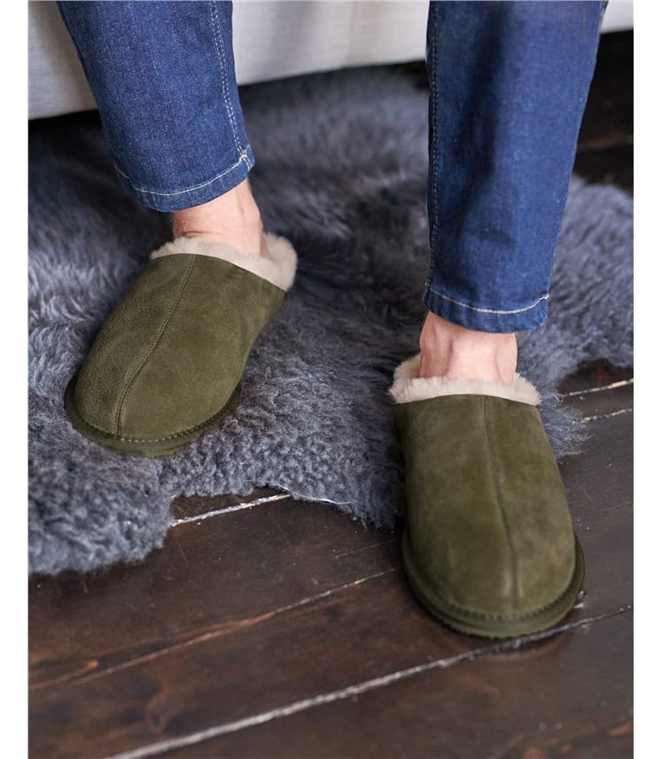 Suede & Sheepskin Mule