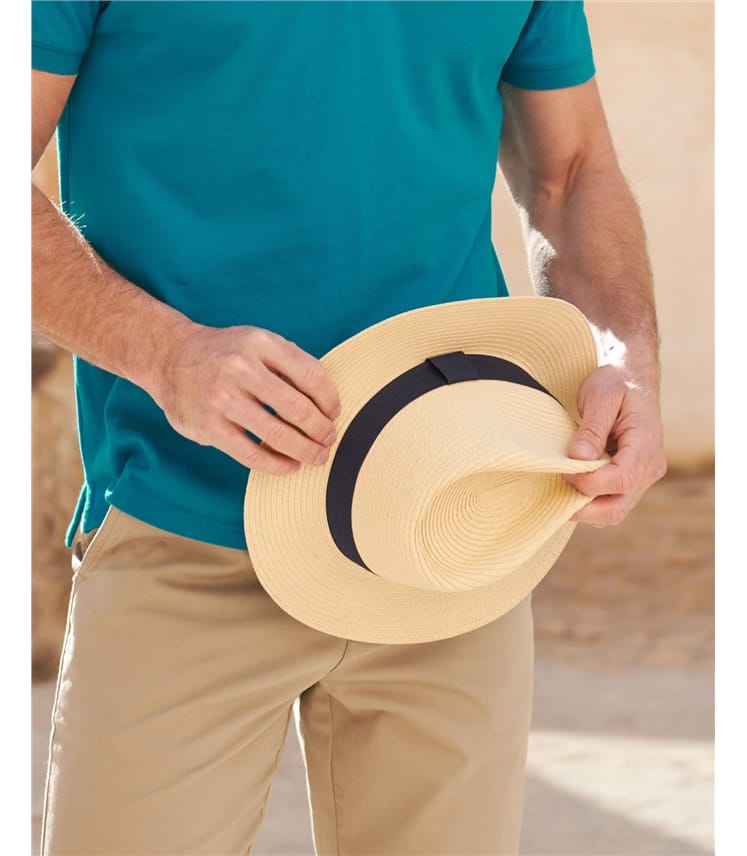 Chapeau Panama - Homme - 100% Paille de papier