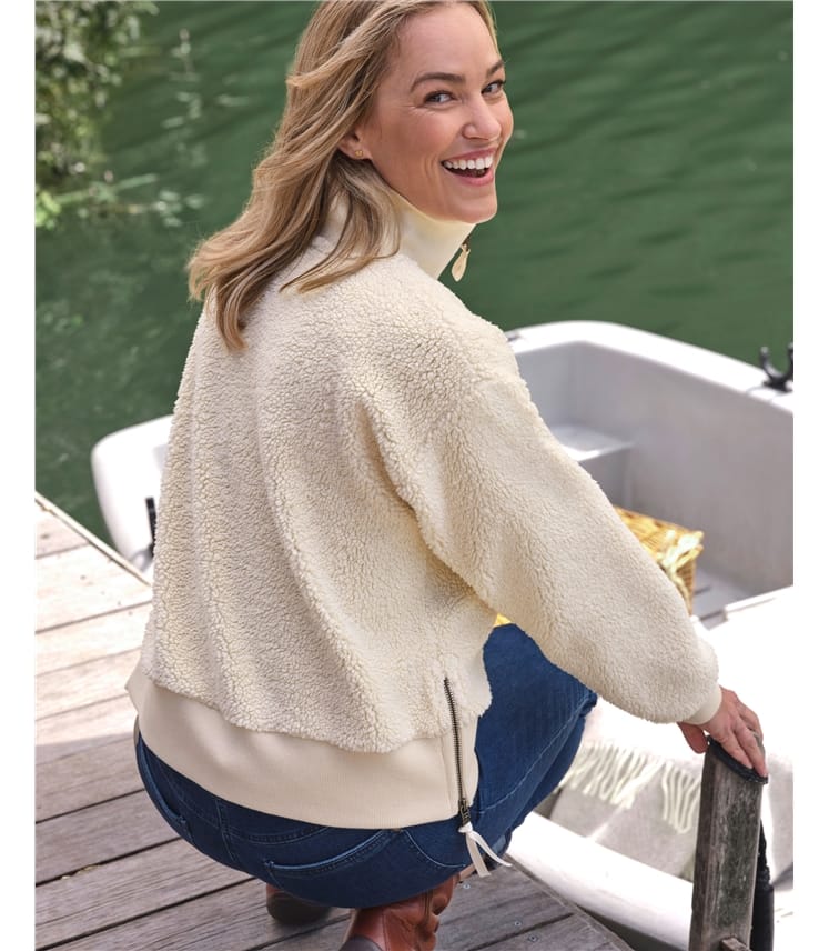 Borg Half Zip Jumper