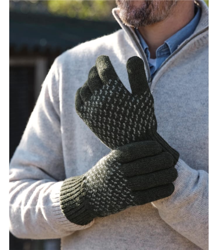 Mens Stitch & Stripe Glove