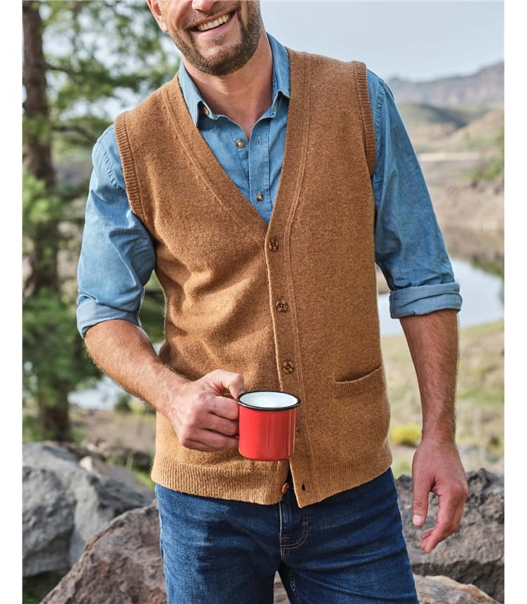 Gilet - Homme - Laine d’agneau certifiée 100% RWS