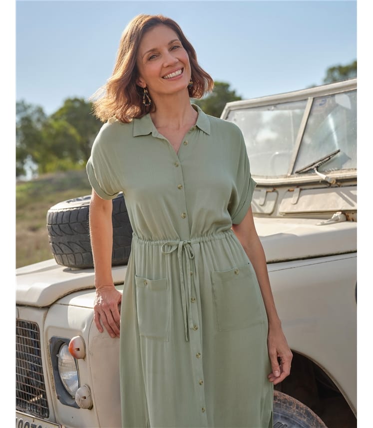 Viscose Utility Pocket Dress