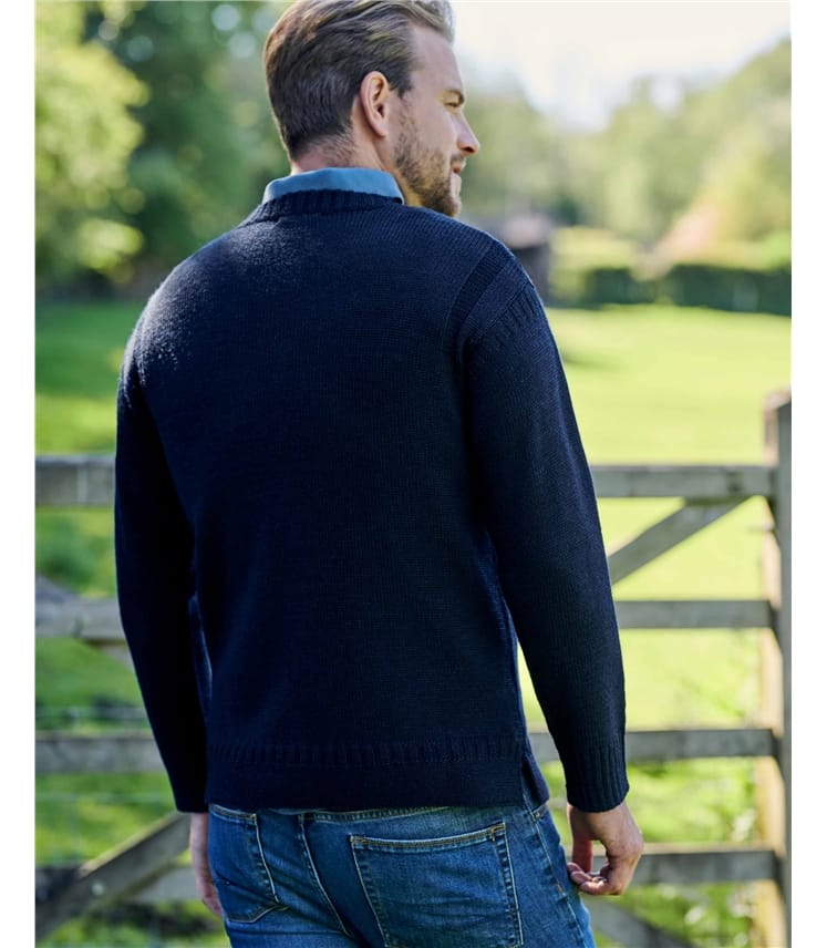 Guernsey-Pullover aus reiner Wolle für Herren
