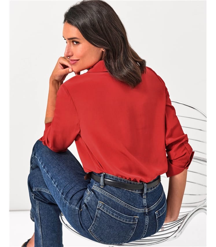 Pure Washed Silk Shirt