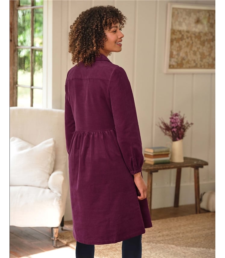 Petal Collar Cord Dress