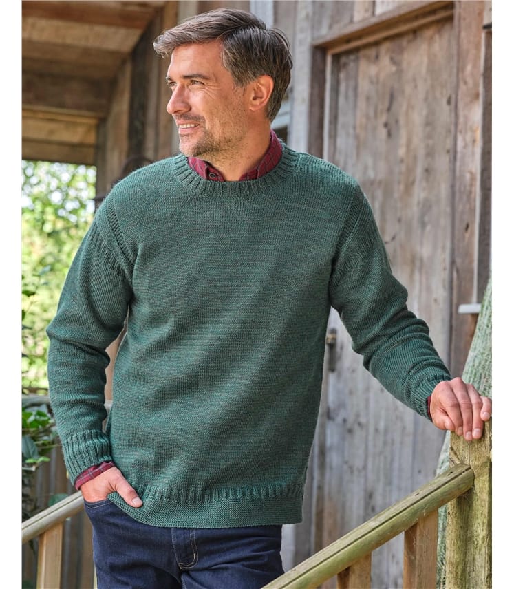 Guernsey-Pullover aus reiner Wolle