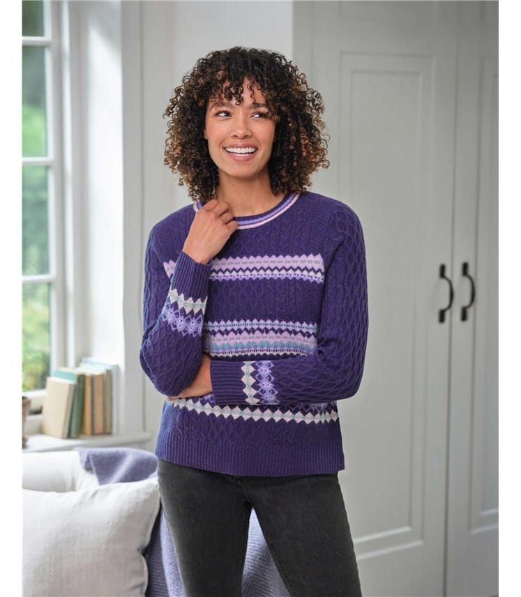 Mixed Fairisle and Cable Jumper
