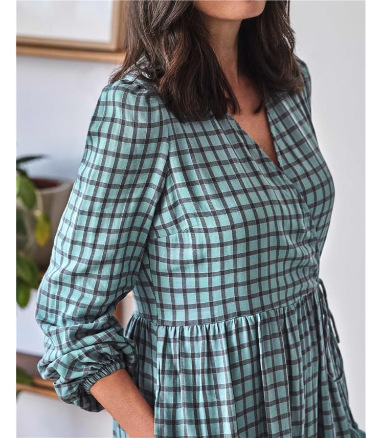 Galla - Wickelkleid aus Bio-Baumwolle