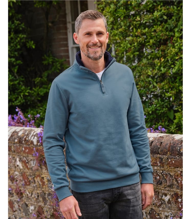 Organic Cotton Half Zip Jumper