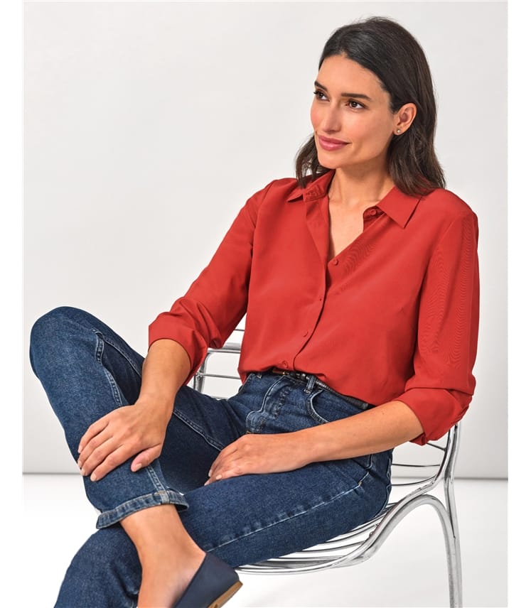 Pure Washed Silk Shirt