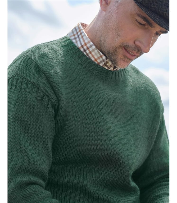 100% Pure Wool Knitted Guernsey Jumper
