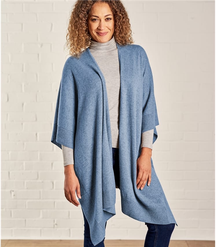 Bluebell Womens Cashmere & Merino Blanket Wrap WoolOvers AU