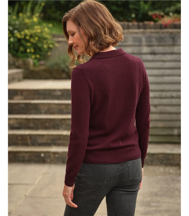 Polo en maille - Femme - Cachemire & Mérinos