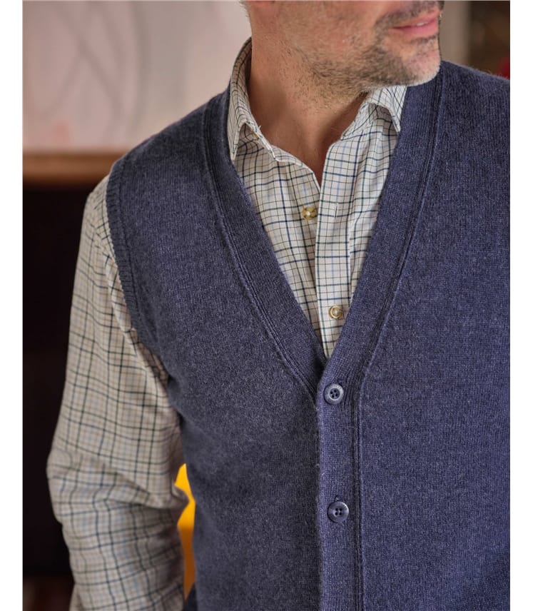 Mens Lambswool Waistcoat