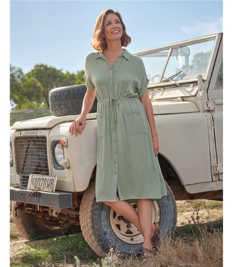 Viscose Utility Pocket Dress