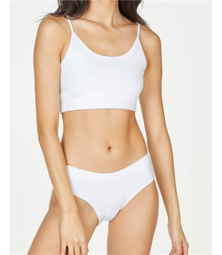 Culotte de bikini en coton biologique