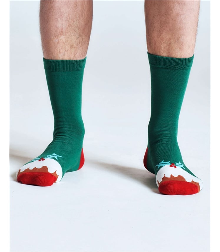Nohea Christmas Pudding Bamboo Sock In A Bag