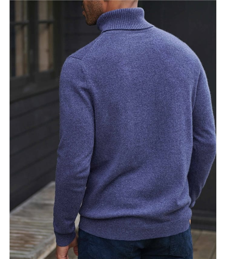 Pure Cashmere Polo Neck Jumper