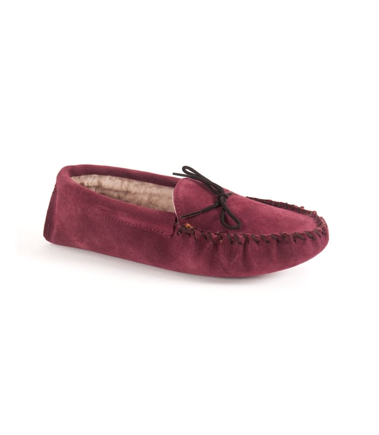 Womens Sheepskin Moccasin Slippers