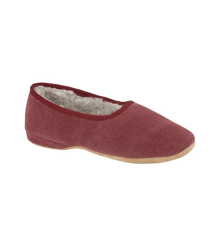 Womens Ballerina Sheepskin Slippers