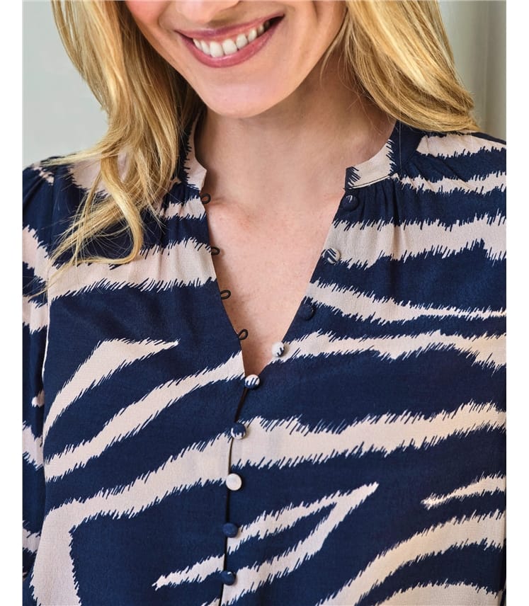 Button Detail Blouse