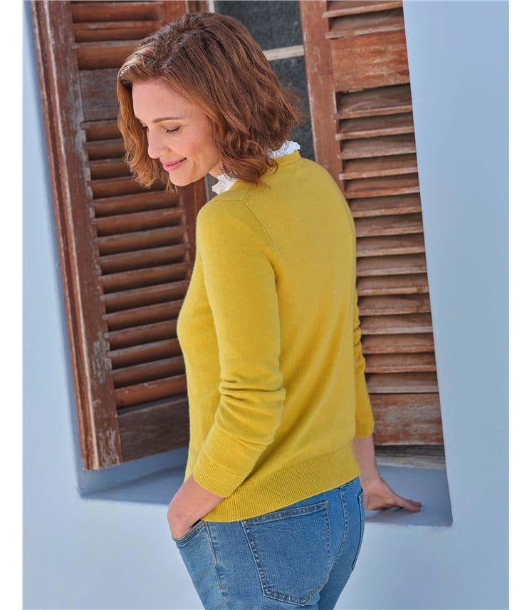 Cashmere and Merino Crew Neck Knitted Jumper