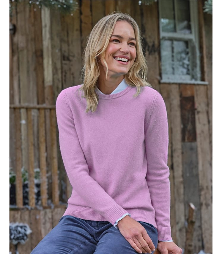 Pull à col rond – Femme – Laine d’agneau certifiée 100% RWS 