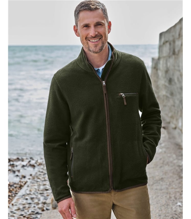 Organic Cotton Full Zip Fleece