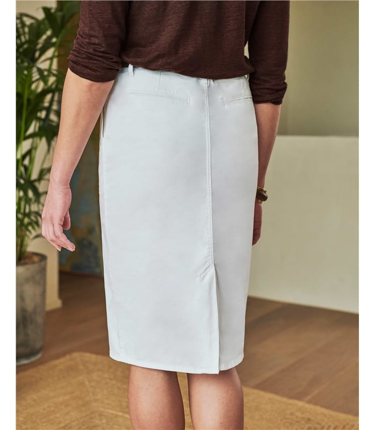 Chino Pencil Skirt
