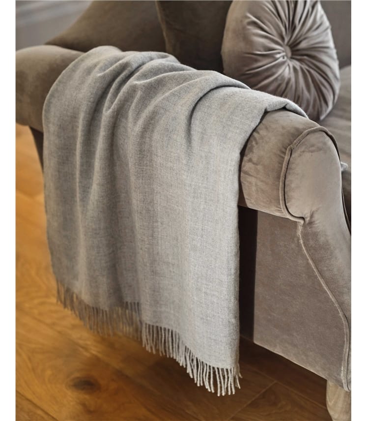 Silver Alpaca Blanket WoolOvers US