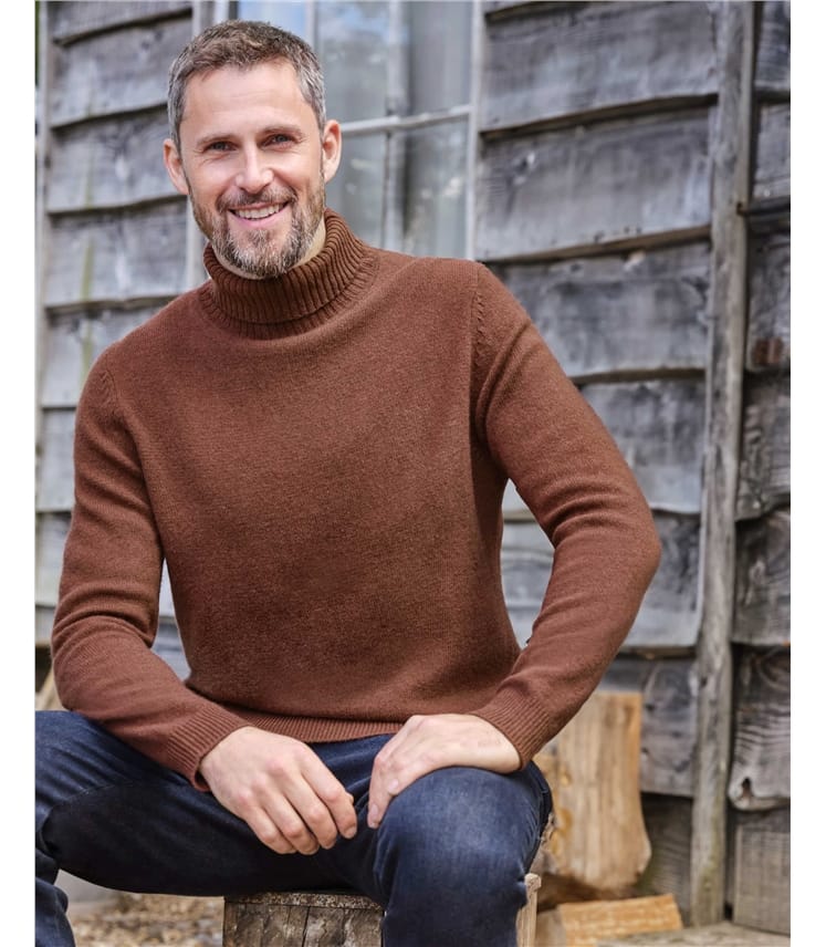 Мужской свитер из натуральной шерсти ягненка