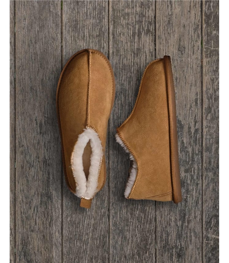 Mens Suede & Sheepskin Short Boot