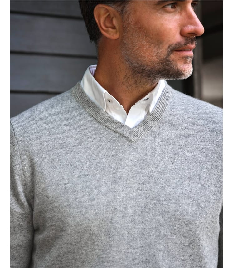 Pure Cashmere V Neck Jumper