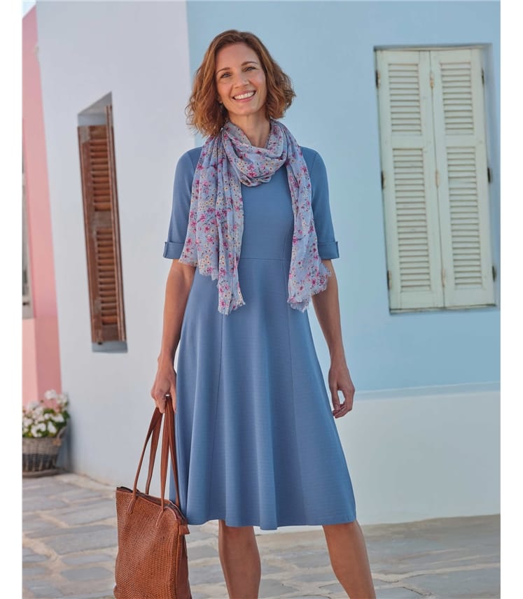 Texturiertes Kleid aus Baumwolle