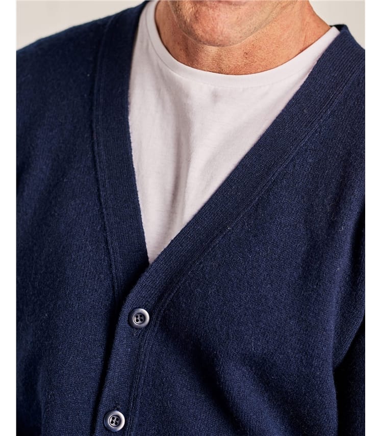 Lambswool V Neck Cardigan