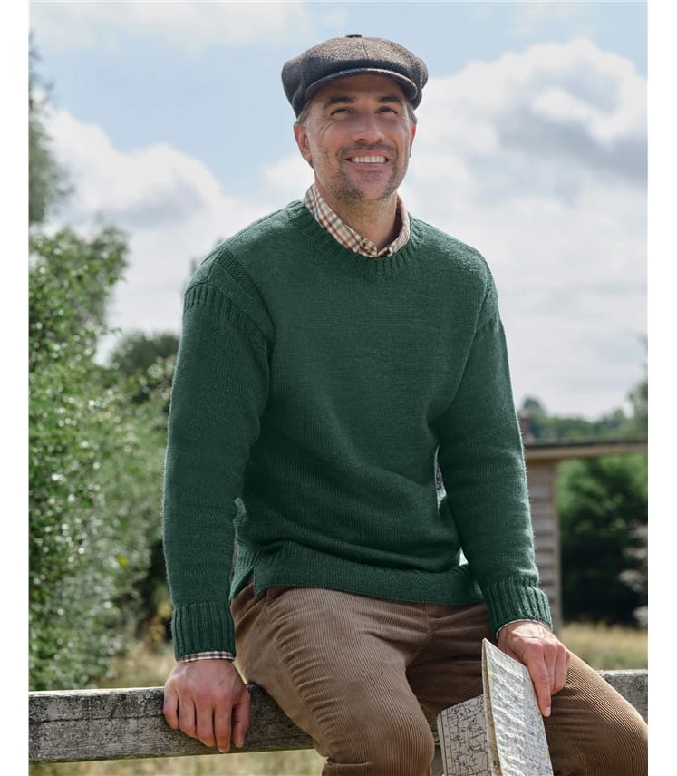100% Pure Wool Knitted Guernsey Jumper