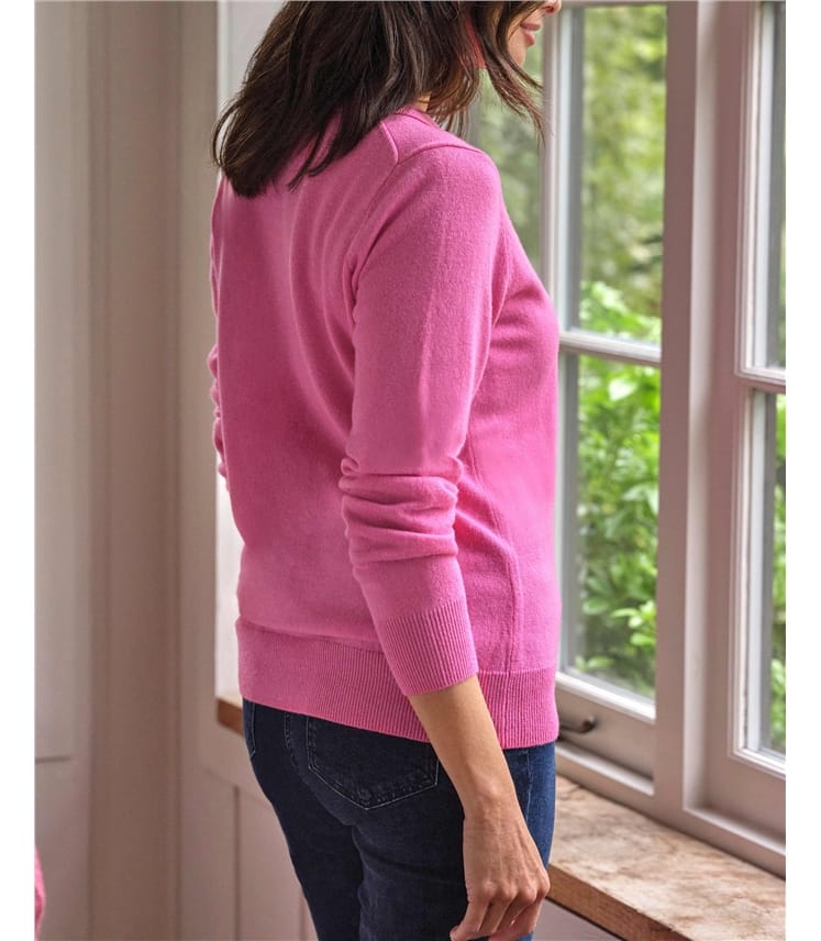 Strick-Polohemd aus Merino- und Kaschmirwolle für Damen